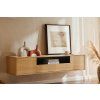 Stylový závěsný TV stolek Syrakus 150 cm Natural Black
