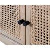 Detail na výpletu na dvířkách designového TV stolku
