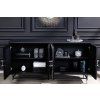 Otevřená designová komoda s originální mozaikou z kostí v interiéru